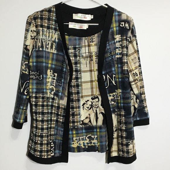 Vintage 2 pce ANNA PAGANIE Tank & Cardigan Set - Picture 3 of 16